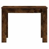 Bureau chêne fumé 100x45x75 cm bois d'ingénierie 