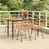 Ensemble à manger de jardin 5pcs Résine tressée 