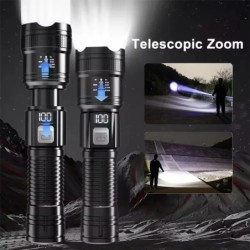 1600000 LM lampe de poche Super lumineuse LED Rechargeable par USB lon