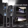 1600000 LM lampe de poche Super lumineuse LED Rechargeable par USB lon