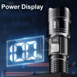 1600000 LM lampe de poche Super lumineuse LED Rechargeable par USB lon