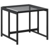 Ensemble à manger de jardin 9 pcs Noir Résine tressée 