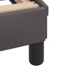 Lit avec matelas gris 180x200 cm similicuir 