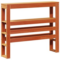 Cadre de lit avec tête de lit sans matelas cire marron 75x190cm 