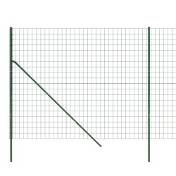 Clôture en treillis métallique vert 1,4x25 m acier galvanisé 