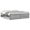Cadre de lit sans matelas sonoma gris 180x200 cm 