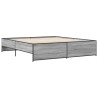 Cadre de lit sans matelas sonoma gris 180x200 cm 