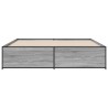 Cadre de lit sans matelas sonoma gris 180x200 cm 