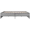 Cadre de lit sans matelas sonoma gris 180x200 cm 