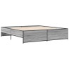 Cadre de lit sans matelas sonoma gris 180x200 cm 