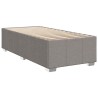 Cadre de lit sans matelas taupe 100x200 cm tissu 