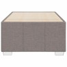 Cadre de lit sans matelas taupe 100x200 cm tissu 