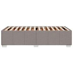 Cadre de lit sans matelas taupe 100x200 cm tissu 