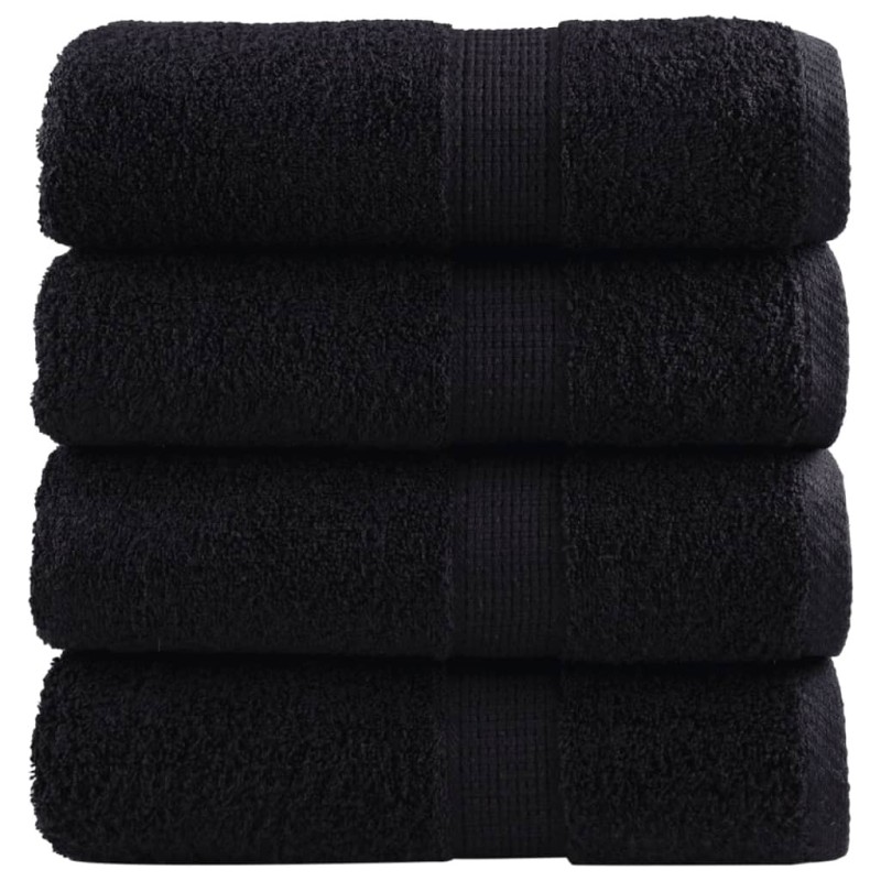 Serviettes d'invité de qualité supérieure SOLUND 4 pcs noir 
