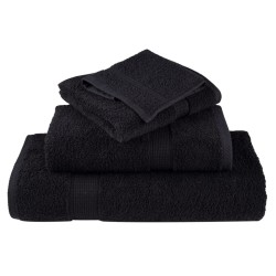 Essuie-mains de qualité supérieure SOLUND 2 pcs noir 600 g/m² 