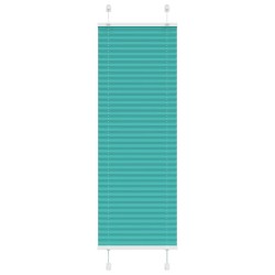 Store plissé vert pétrole 45x100 cm largeur du tissu 44,4 cm 