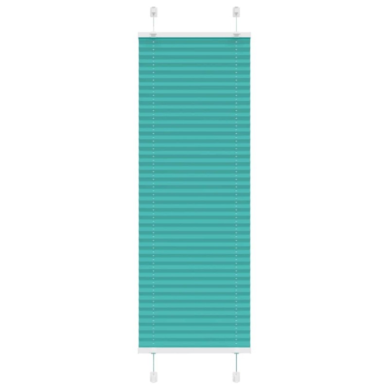 Store plissé vert pétrole 45x100 cm largeur du tissu 44,4 cm 