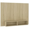 Meuble TV mural Chêne Sonoma 120x23,5x90 cm Bois d’ingénierie 