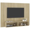 Meuble TV mural Chêne Sonoma 120x23,5x90 cm Bois d’ingénierie 