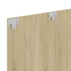 Meuble TV mural Chêne Sonoma 120x23,5x90 cm Bois d’ingénierie 