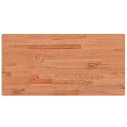 Dessus de table 100x50x1,5cm rectangulaire bois massif de hêtre 