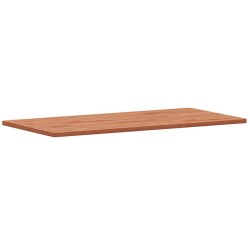 Dessus de table 100x50x1,5cm rectangulaire bois massif de hêtre 