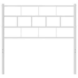 Tête de lit métal blanc 80 cm 