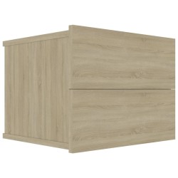 Tables de chevet 2 pcs Chêne sonoma 40x30x30 cm Bois ingénierie 