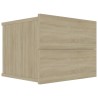 Tables de chevet 2 pcs Chêne sonoma 40x30x30 cm Bois ingénierie 