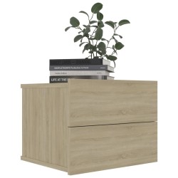 Tables de chevet 2 pcs Chêne sonoma 40x30x30 cm Bois ingénierie 