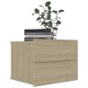 Tables de chevet 2 pcs Chêne sonoma 40x30x30 cm Bois ingénierie 