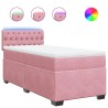 Sommier à lattes de lit et matelas Rose 80x200 cm Velours 