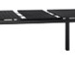 Table de jardin extensible Anthracite (140-210)x90x73 cm Acier 