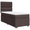 Sommier à lattes de lit avec matelas Marron foncé 90x190 cm 