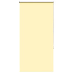 Store enrouleur occultant jaune largeur du tissu 75,7 cm 
