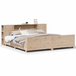 Cadre de lit sans matelas 180x200 cm bois massif de pin 