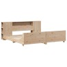 Cadre de lit sans matelas 180x200 cm bois massif de pin 