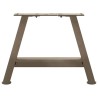 Pieds de table basse en forme de A, 2 pièces, 50 x (30-31) cm, acier 