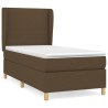 Sommier à lattes de lit avec matelas Marron foncé 80x200 cm 
