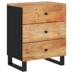 Table de chevet 50x33x62cm Bois d'acacia solide et d'ingénierie 