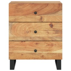 Table de chevet 50x33x62cm Bois d'acacia solide et d'ingénierie 