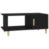 Table basse noir 90x50x40 cm bois d'ingénierie 