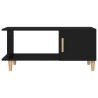 Table basse noir 90x50x40 cm bois d'ingénierie 