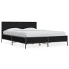Cadre de lit sans matelas noir 140x190 cm 