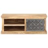 Table basse avec porte 90x50x35 cm Bois de manguier solide 