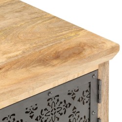 Table basse avec porte 90x50x35 cm Bois de manguier solide 