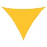 Voile d'ombrage 160 g/m² triangulaire jaune 2,5x2,5x3,5 m PEHD 
