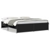 Cadre de lit sans matelas noir 180x200 cm 