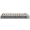 Cadre de lit sans matelas sonoma gris 140x190 cm 