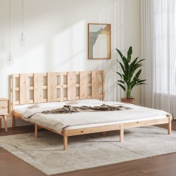 Cadre de lit sans matelas 180x200 cm bois massif 
